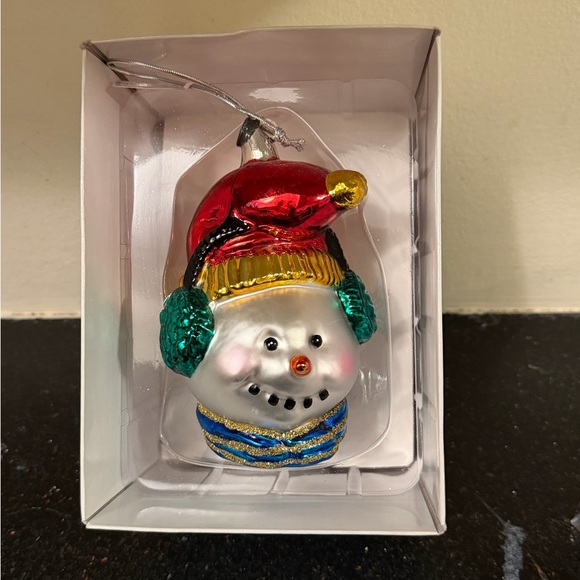 Department 56 Other - Dept 56 Snowman Head Mercury Glass Christmas Ornament In Box